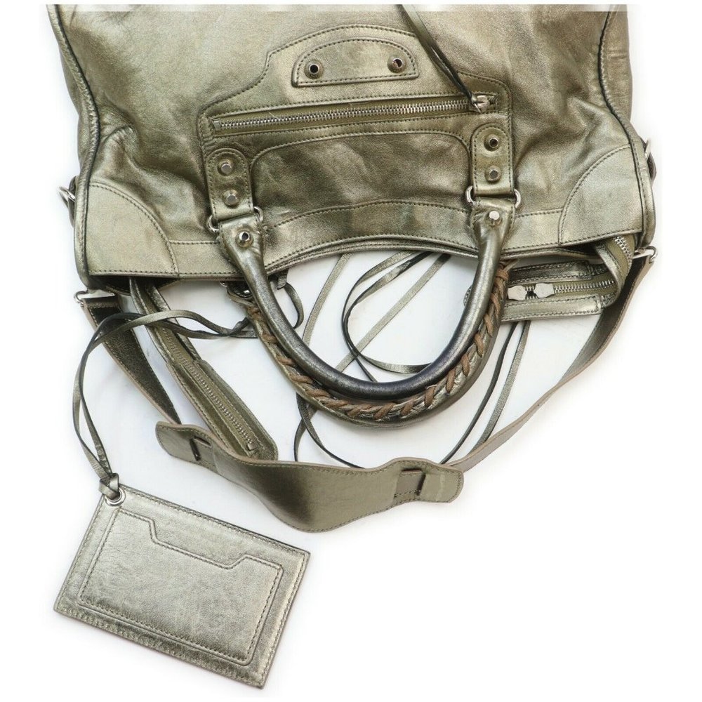 Auth Balenciaga The City Hand Bag #11410B18 - Picture 6 of 10